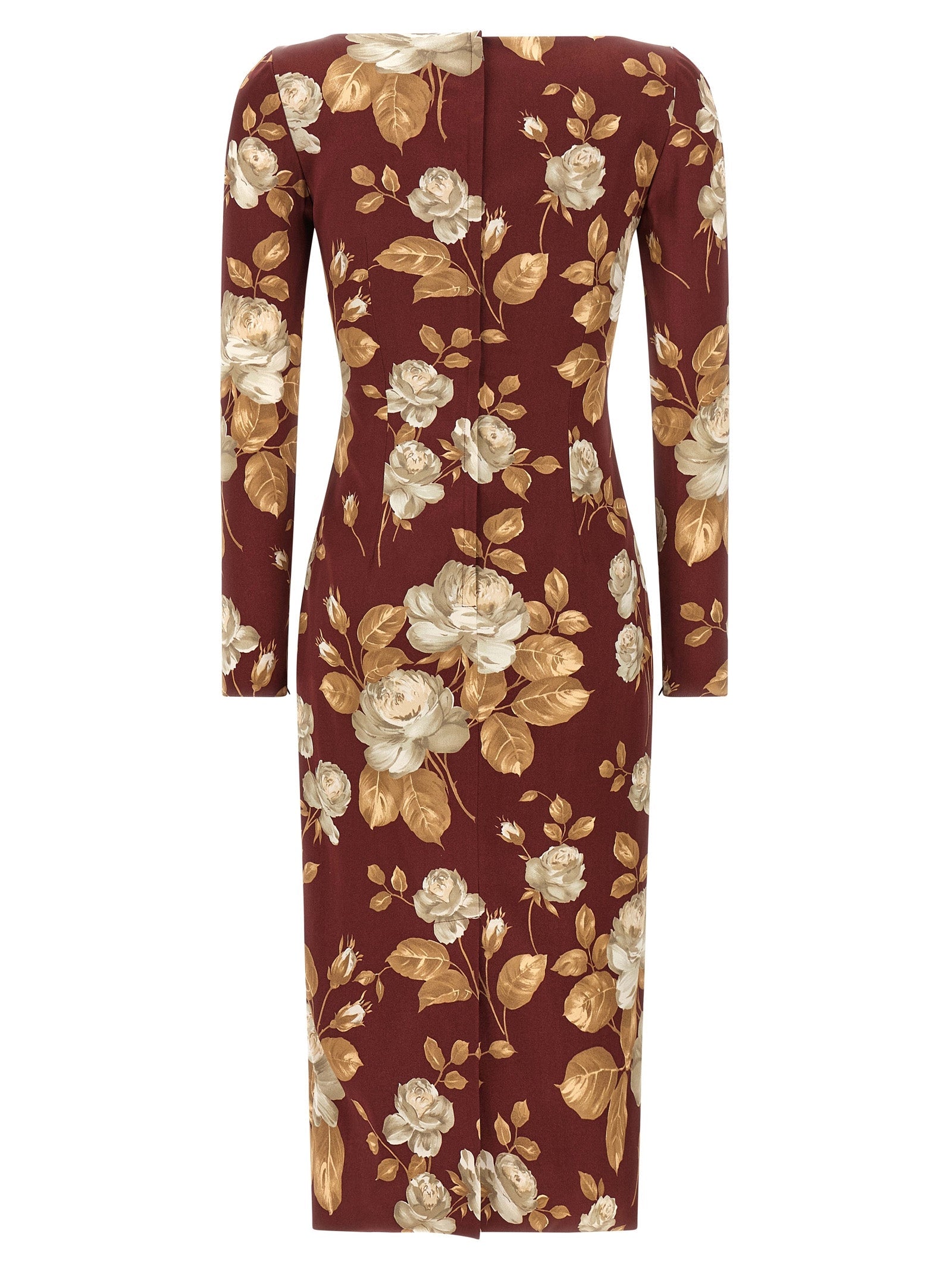 Dolce  Gabbana ドルチェ＆ガッバーナローズプリントドレス - Image 4