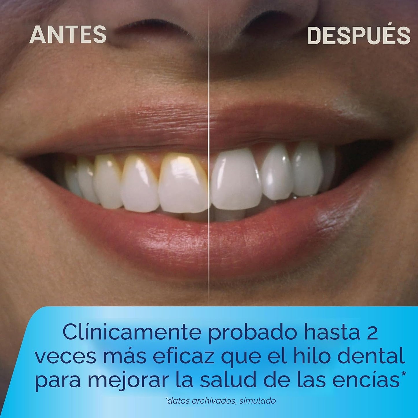 Waterpik Irrigador de agua portátil recargable Pulse 3100 inalámbrico para dientes, encías, cuidado de aparatos ortopédicos y viajes con 2 puntas de hilo dental, impermeable para uso en la ducha, aceptado por ADA, WF-20 blanco, exclusivo de Amazon