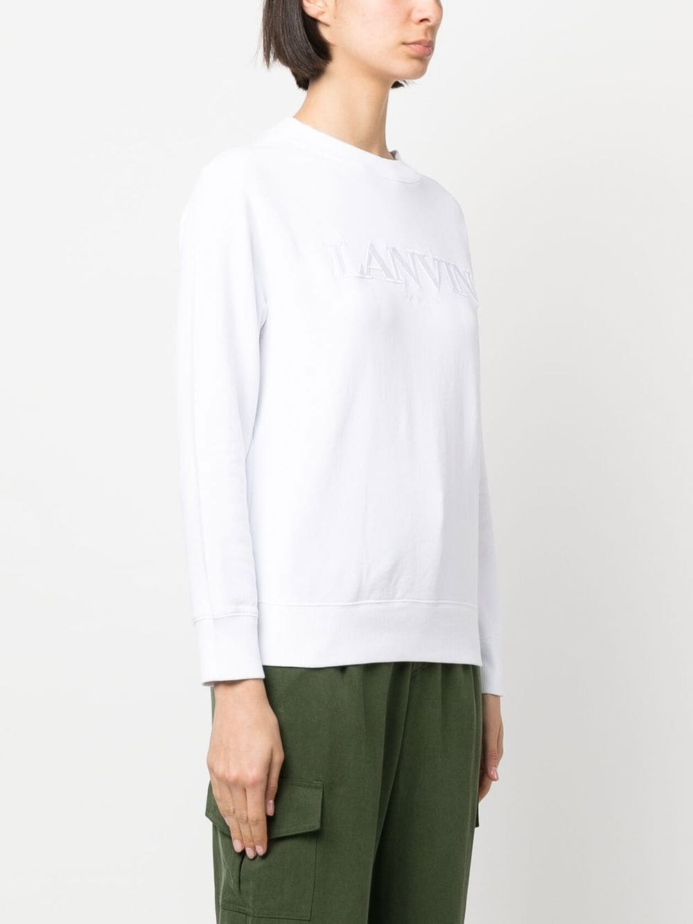 Lanvin Lanvin Classic Lanvin Embroidered Crew Neck - Image 4