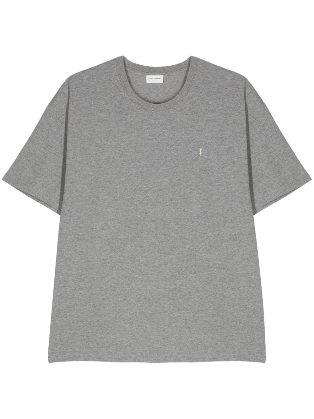 Saint セントローランロゴコットンブレンドTシャツ - Image 4