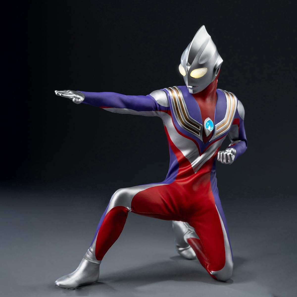 HiPlay Threezero FigZero Ultraman Tiga Multi-Type 3Z05670W0 Action Figure, Painted Finished Product