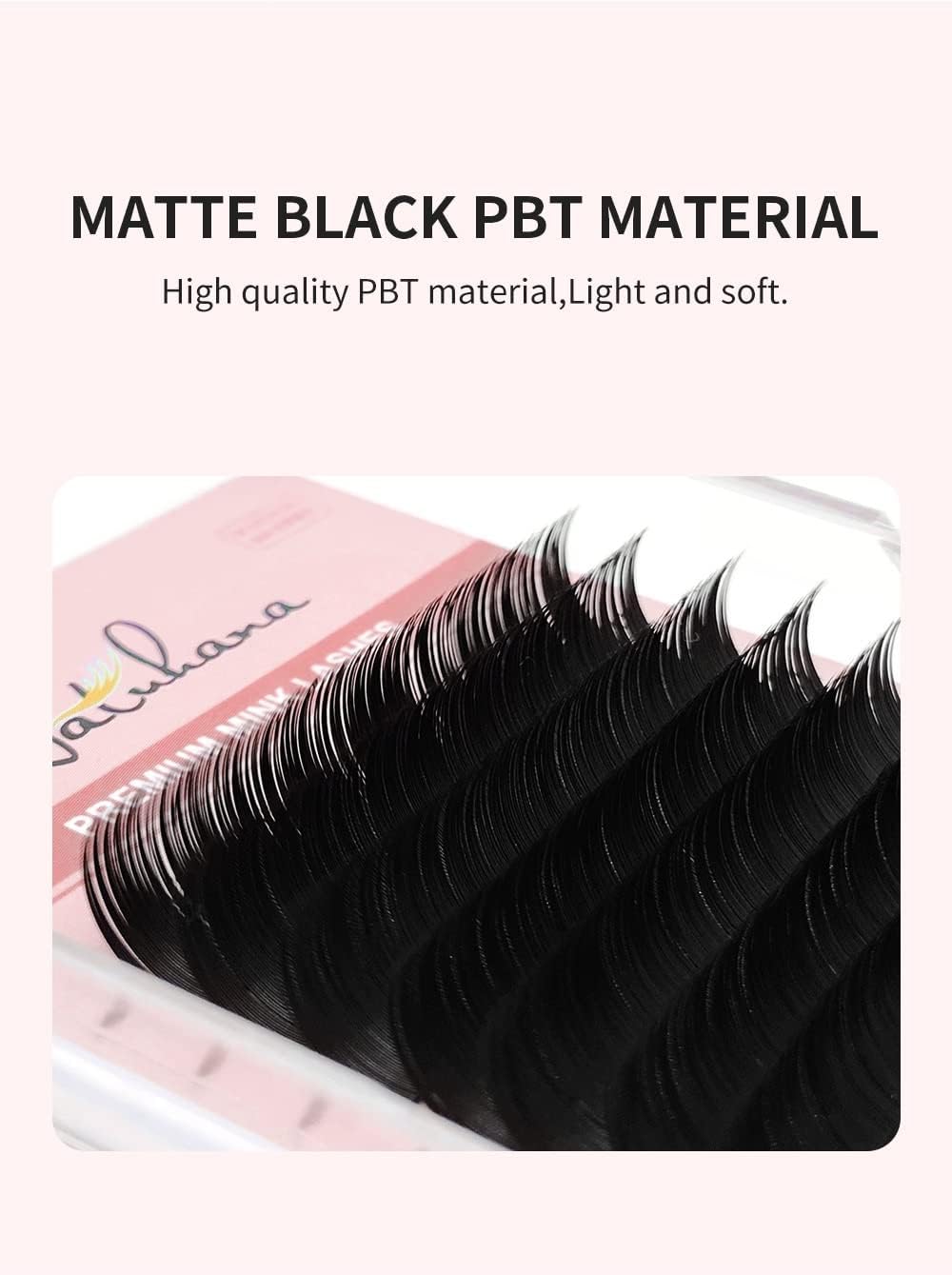 heaven`s seven Natuhana Eyelash Extensions Matsueku Self Luxury Mink Extensions C Curl Thickness 0.05 Length 8mm-15mm Mix (C Curl 0.12mm)