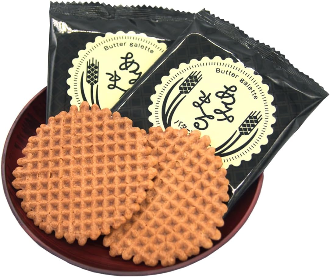 Amimaru Butter Garrett Box of 30 (2 Sheets x 15 Bags) Sasa Wooden Confectionery