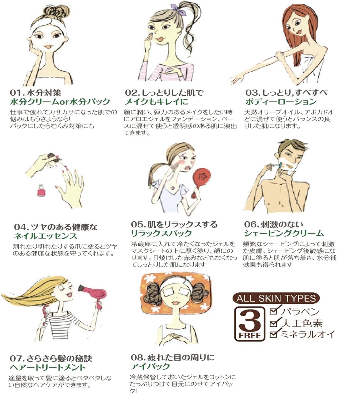 Aloe 97% Soothing Gel 300ml x 3 Pcs Aloe Gel Body Gel