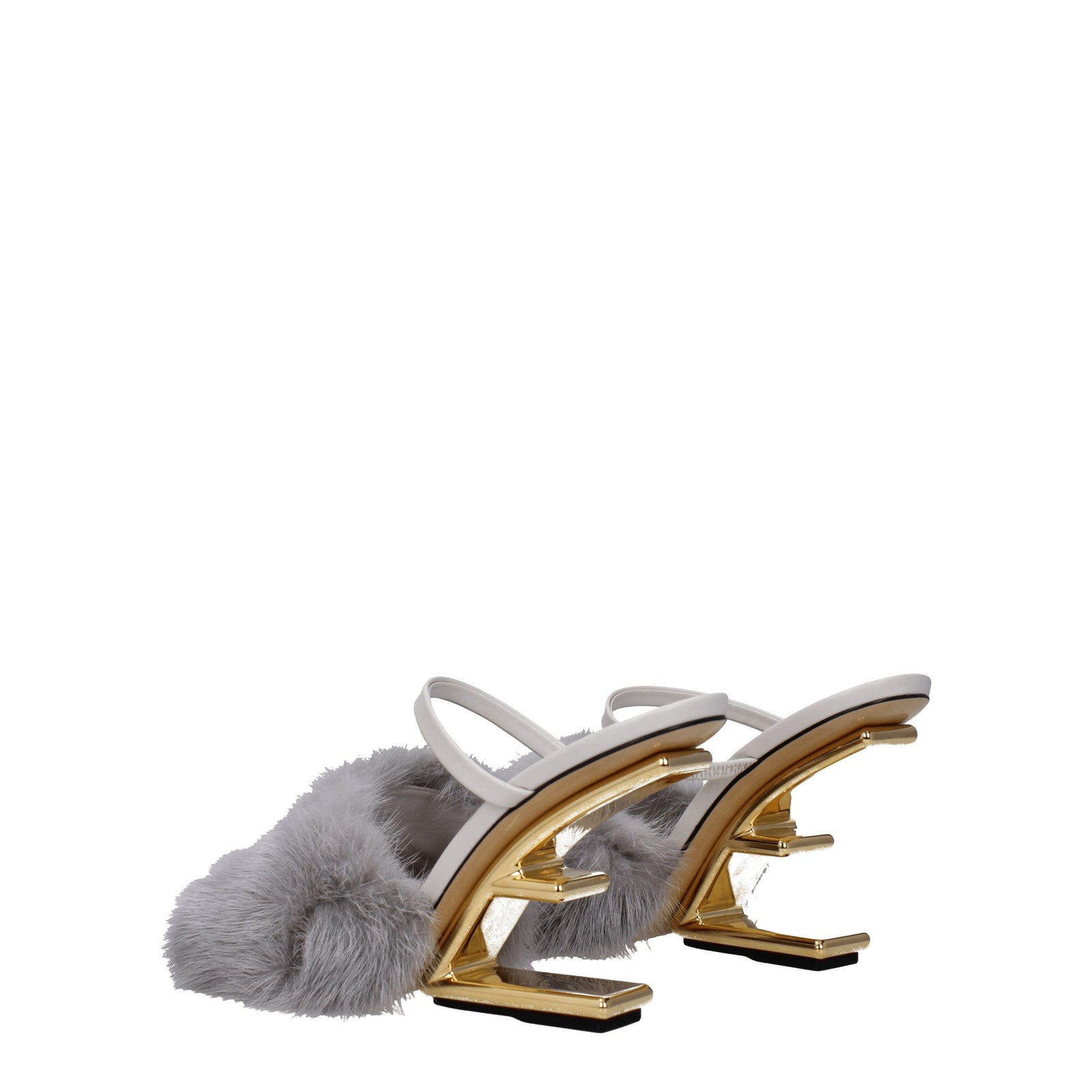 Fendi フェンディサンダルファースト女性ミンクグレー/ライトグレー - Image 4