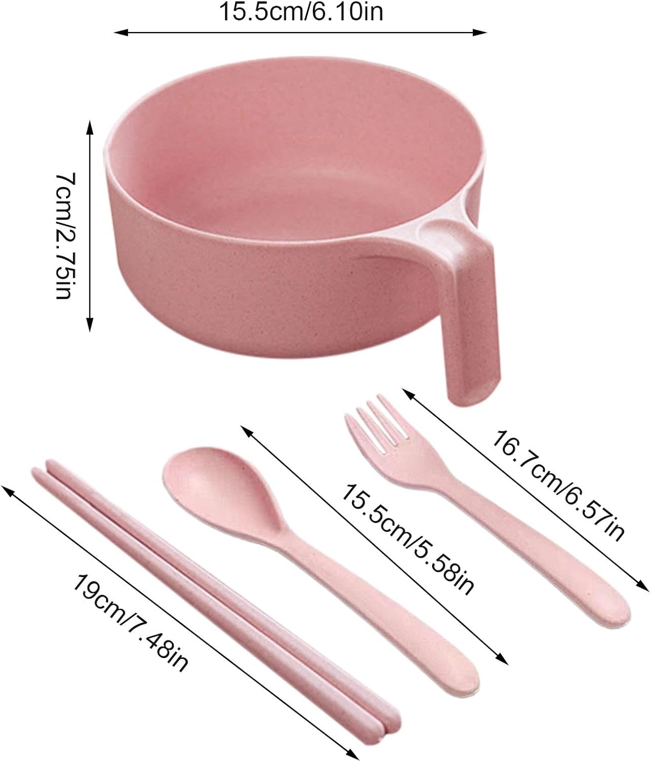 Ramen Cooker Bowl Set, Instant Ramen Bowl Set | Ramen Bowl Set Microwave Instant Ramen Ramen Bowl, Noodle Bowl with Handle and Lid for Ramen, Pho, Udon, Soba, Asian Food