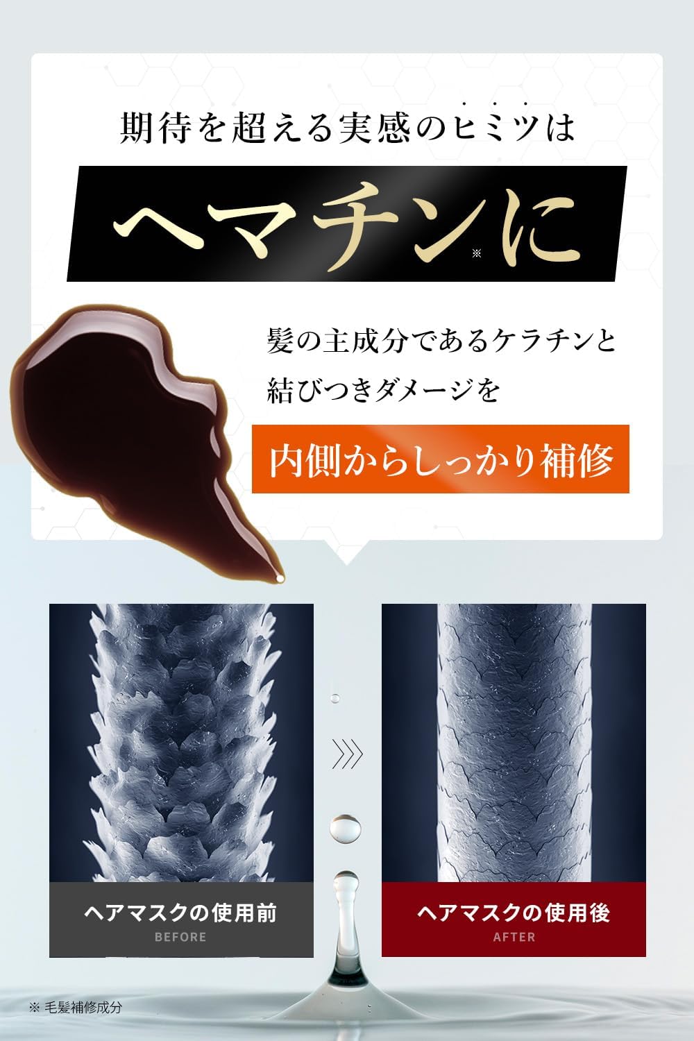 DRH+ Hair Mask, Hematin, 6.3 oz (180 g), Damage Repair, Citrus Floral Scent