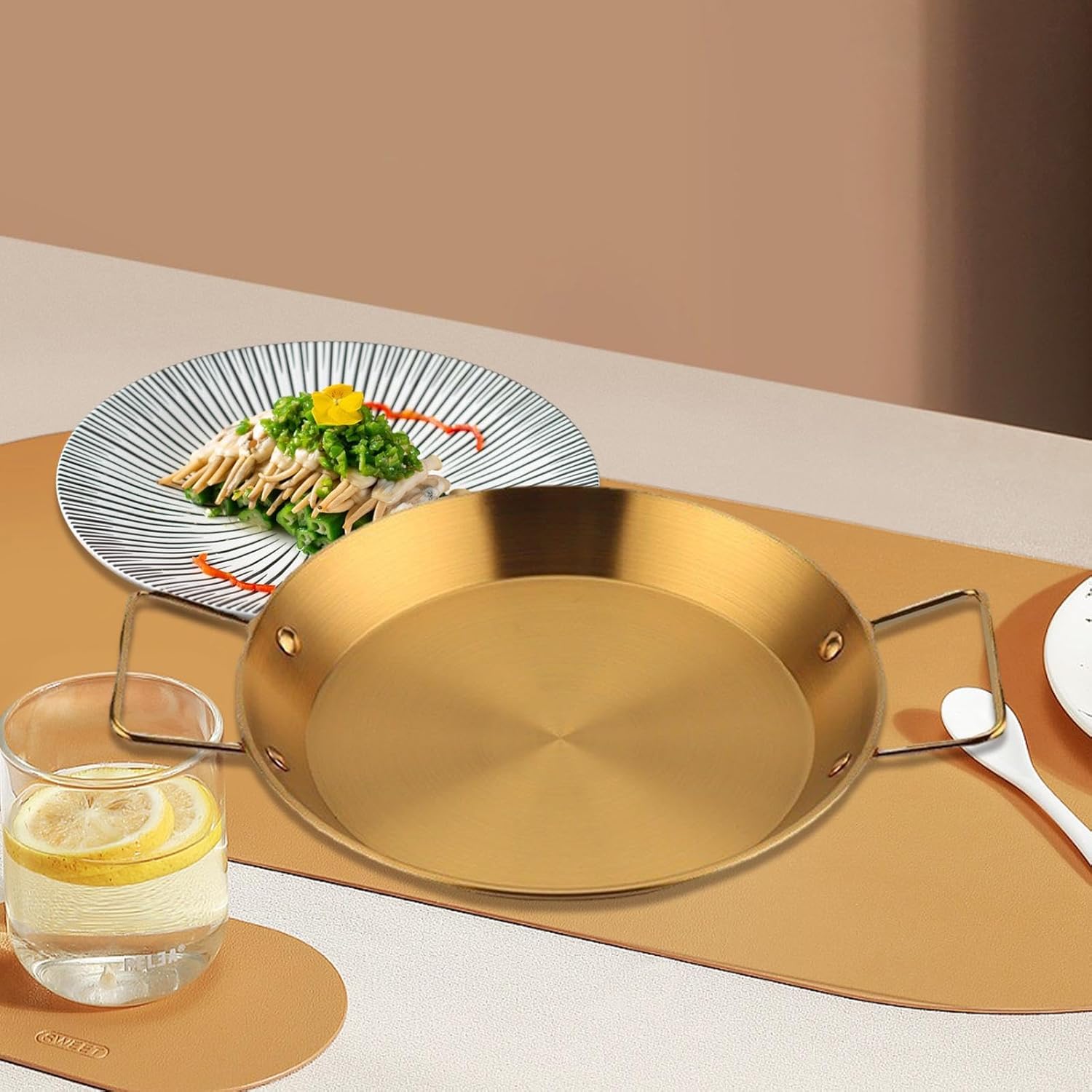 Double Handed Pot, Korean Ramen Pot, Stainless Steel, Pot Cooking, Tabletop Pot, Sipping Pot, Udon Pot, Korean Ramen Pot, Instant Ramen Pot, Cooking Pot, Milk Heating Pot, Cookware, Easy to Clean
