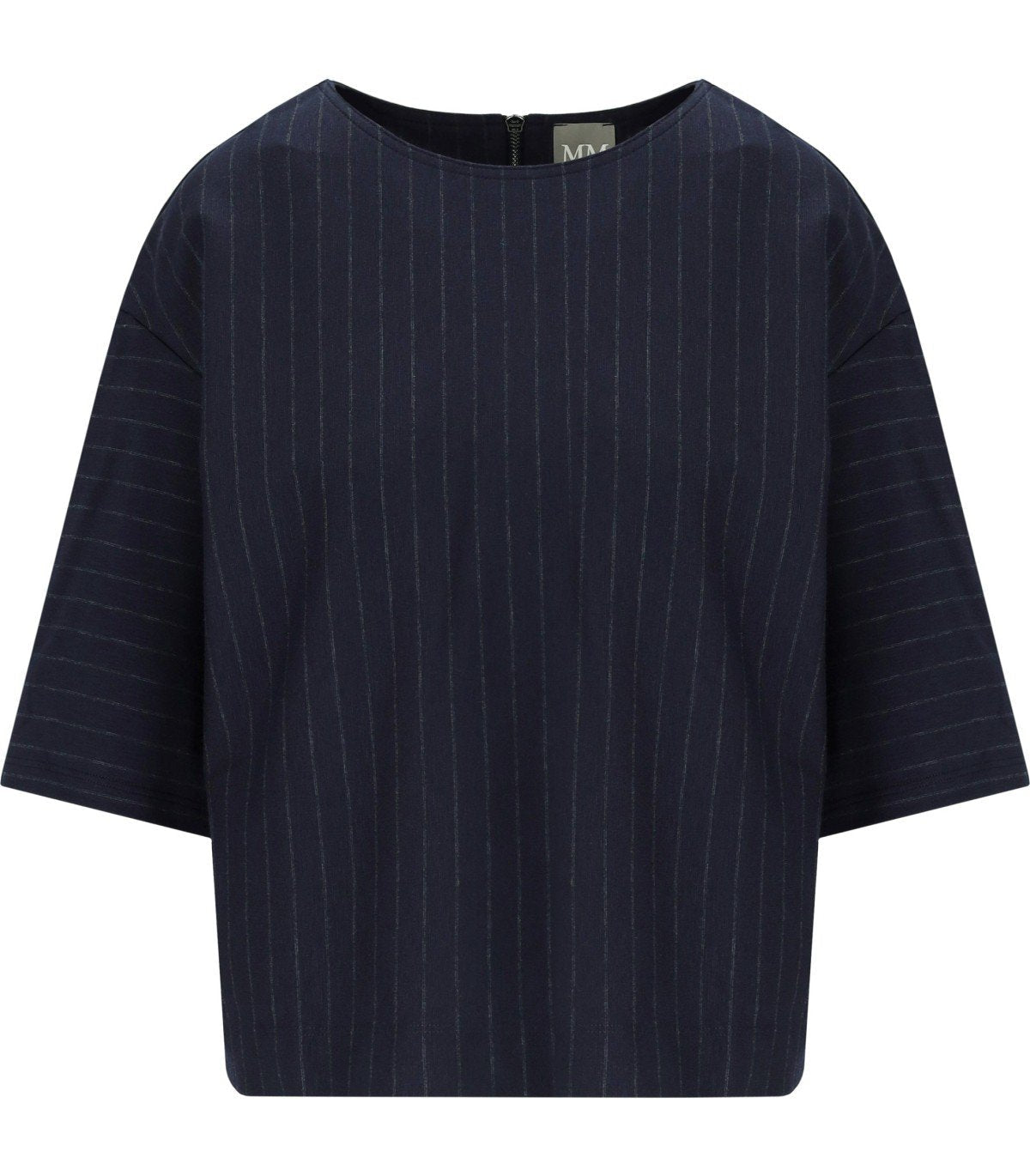 Max MMマックスマラカヤネイビーブルーブラウス - Image 4