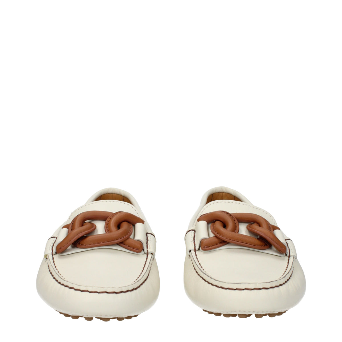 Tods トッド 'S Mocassini Women Skin White/Mousse - Image 4