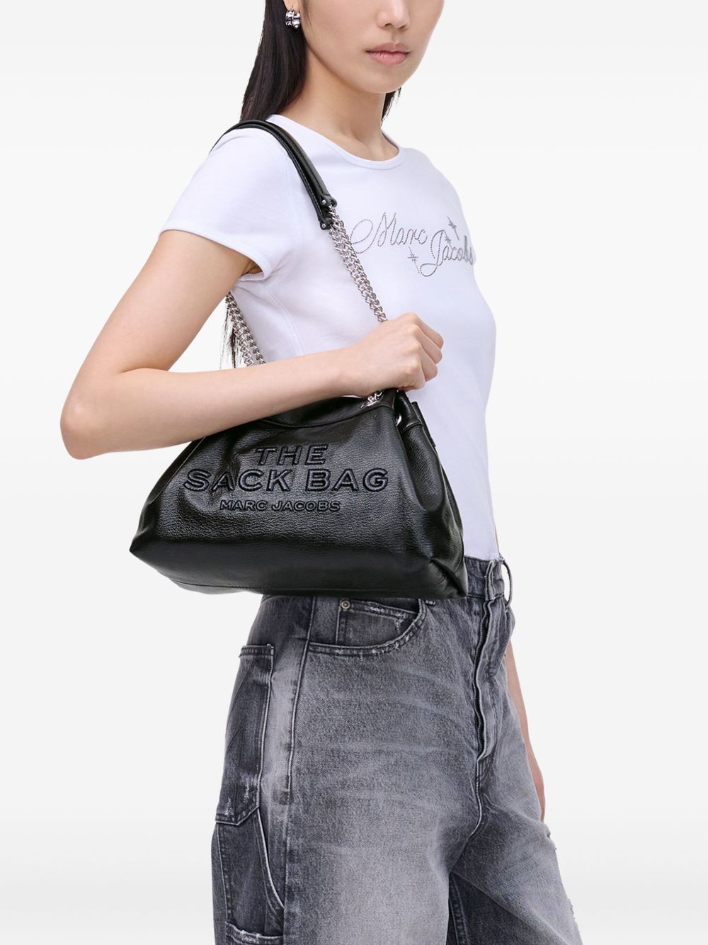 Marc マークジェイコブスチェーンサックレザーショルダーバッグ - Image 4