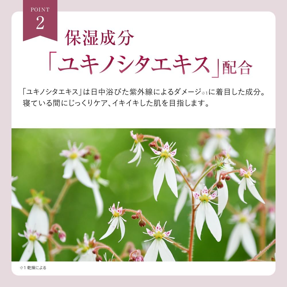 Overnight Veil Cream (Night Cream, Quasi-Drug, Aging Care, Dry Skin, Age Skin, Highly Moisturizing, Moisturizing, Moist & Dullness), Bright Age Renewal, Official 1.1 oz (30 g)