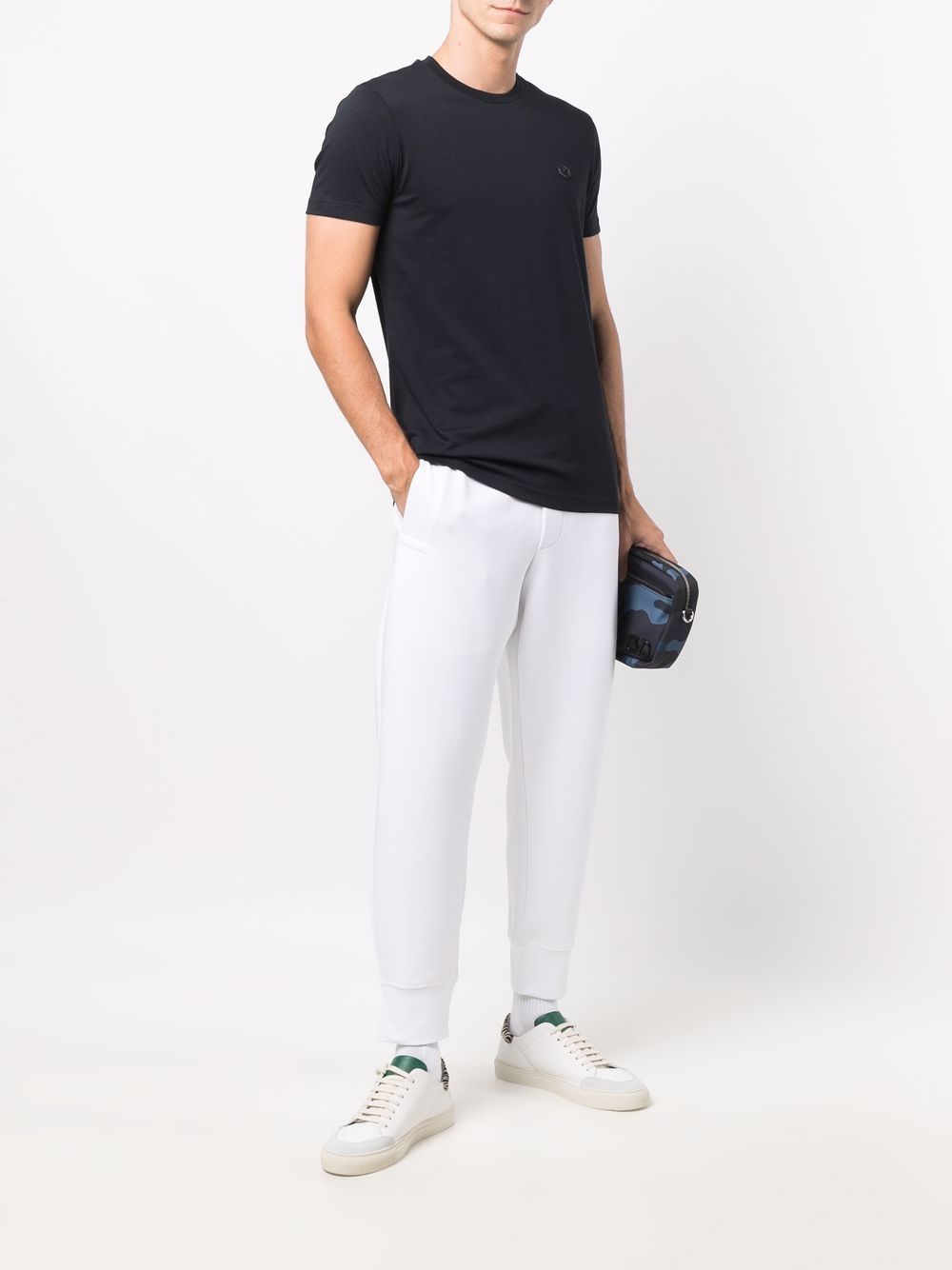 Emporio エンポリオアルマーニロゴコットンTシャツ - Image 4