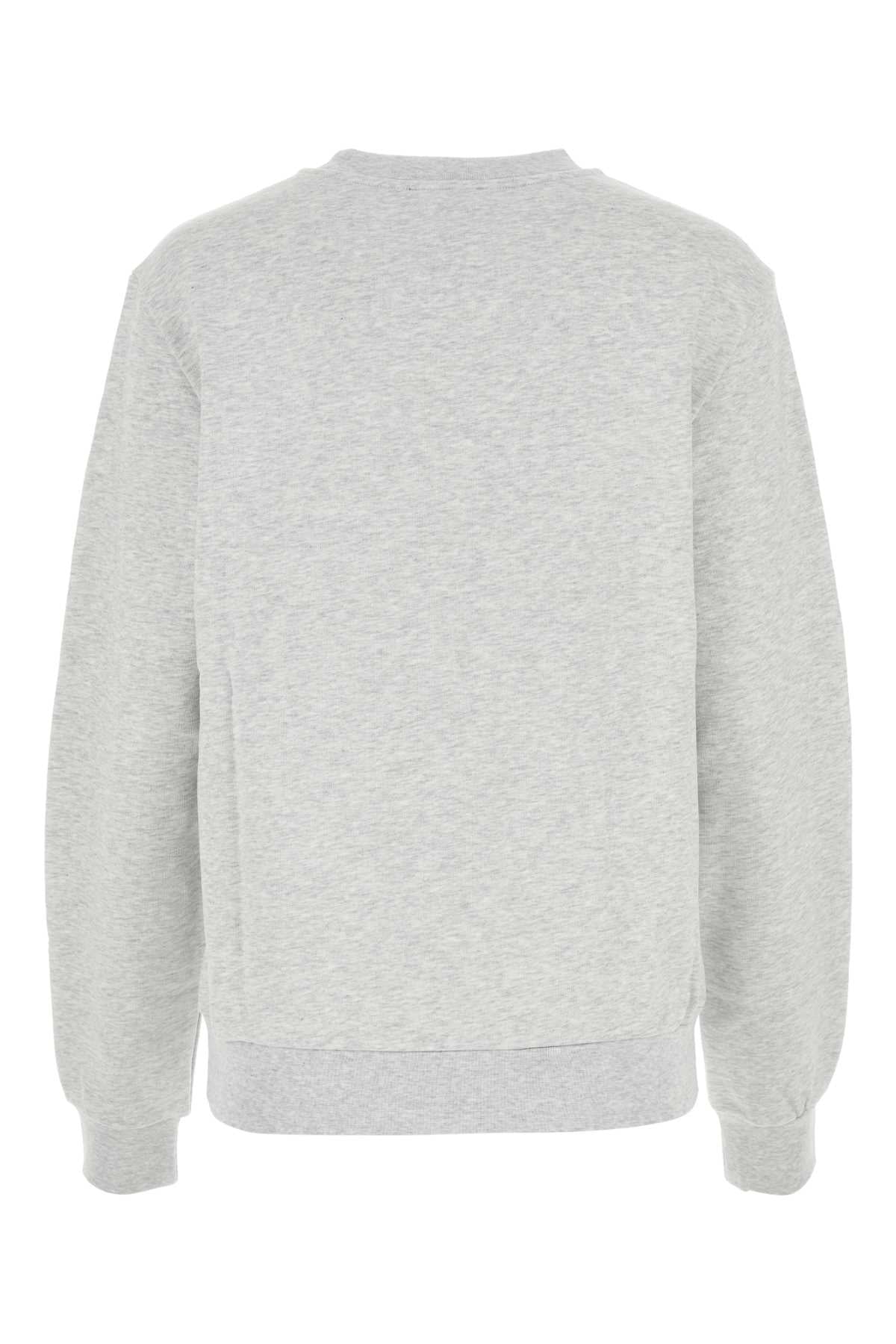 A.p.c. A.P.C.メランジュライトグレーストレッチコットンスウェットシャツ - Image 4
