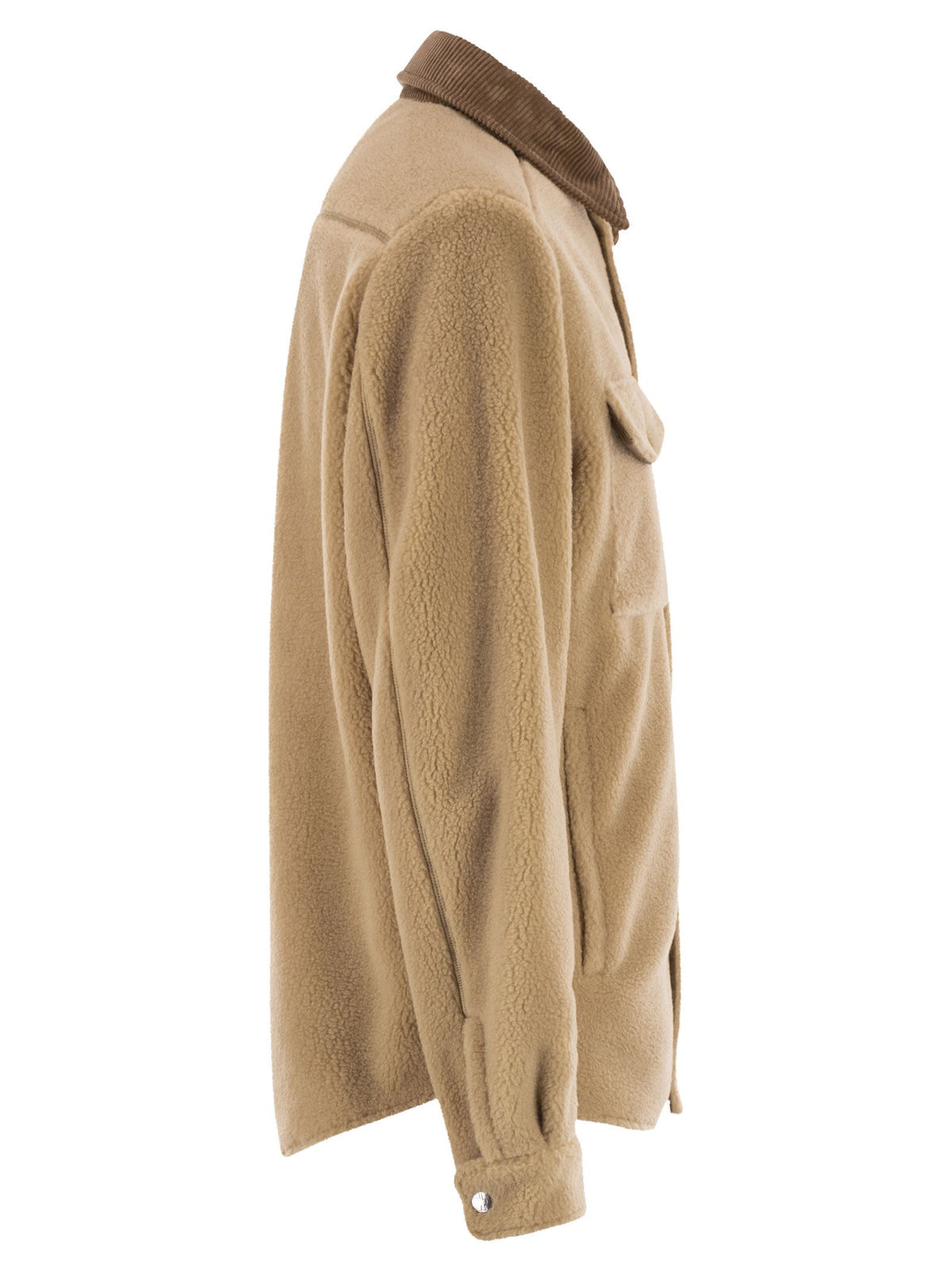 Moncler モンクレール シャケット テディ効果 リブベルベット トリム付き - Image 4