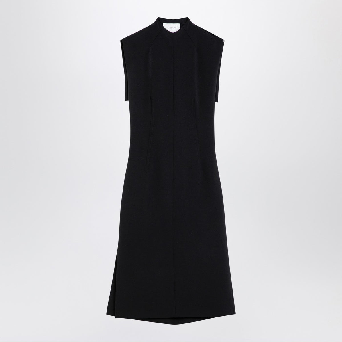 Sportmax SportMax Black Wool Blendノースリーブドレス - Image 4