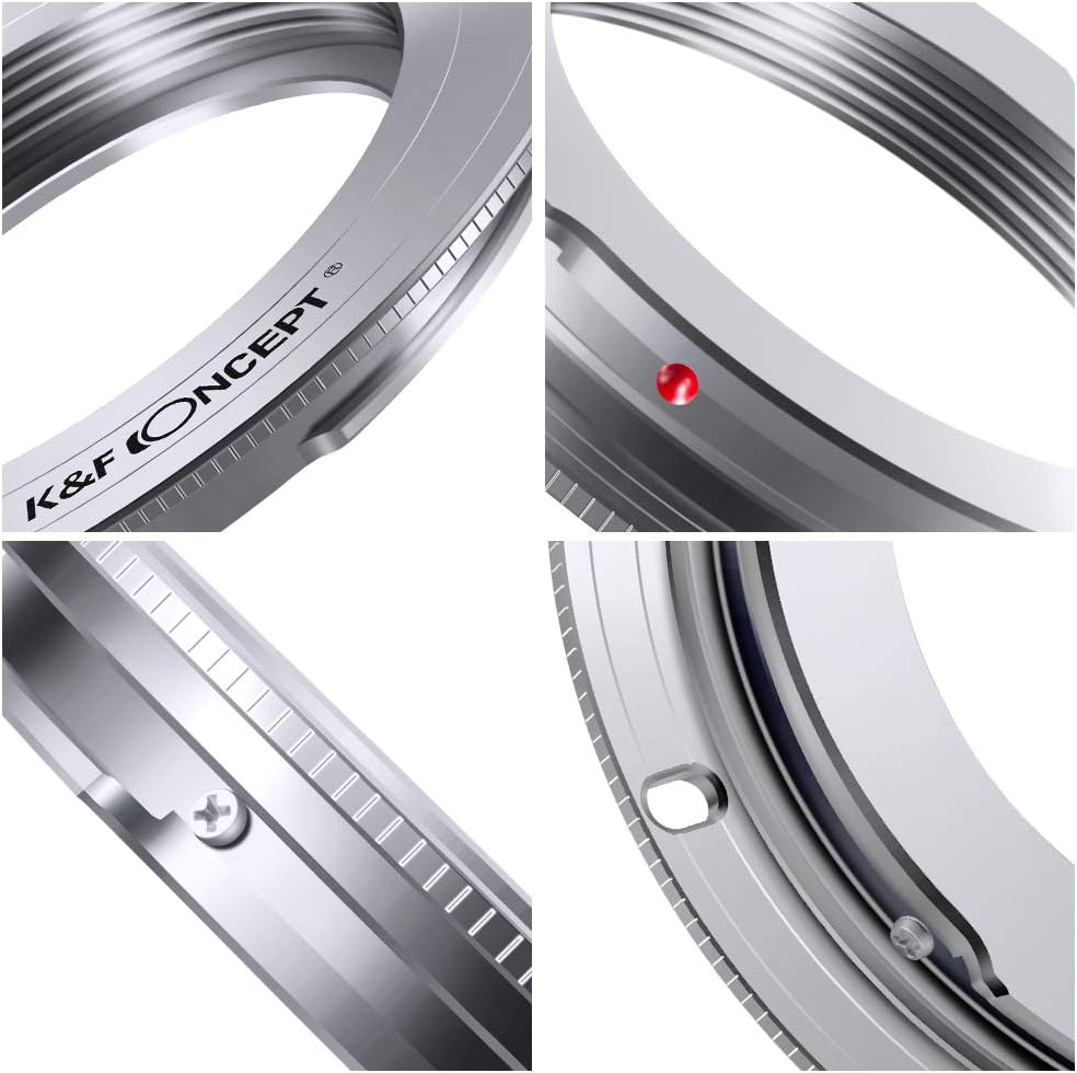 K&F CONCEPT メーカー直営店 マウントアダプター M42マウントレンズ- Canon対応 EOSカメラ キャノン対応 EFマウント 装着用レンズアダプターリング M42-EOS マウント変換リング