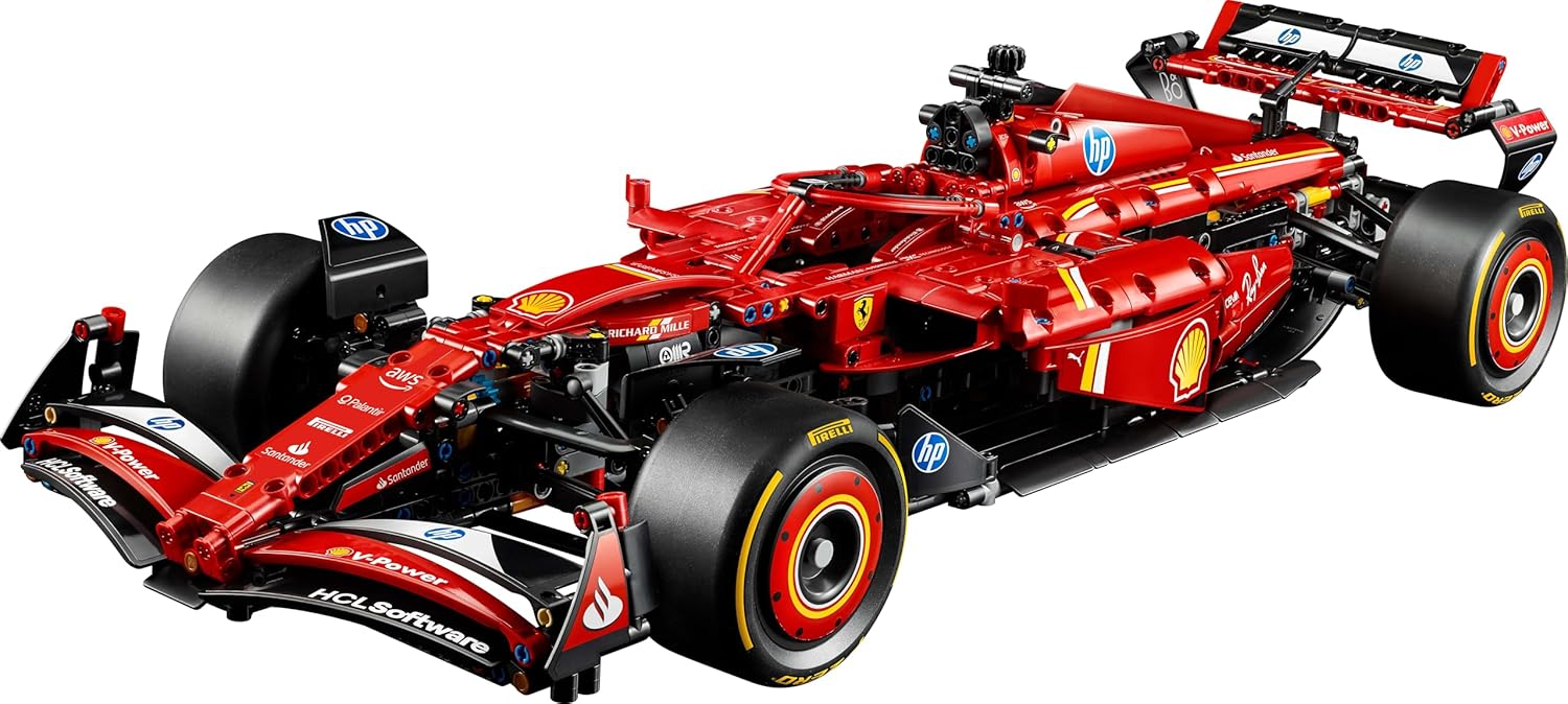 LEGO Technic, Ferrari SF-24 F1 Car Toy Toy Birthday Present Block Male Female Vehicle Car Mini Car 42207