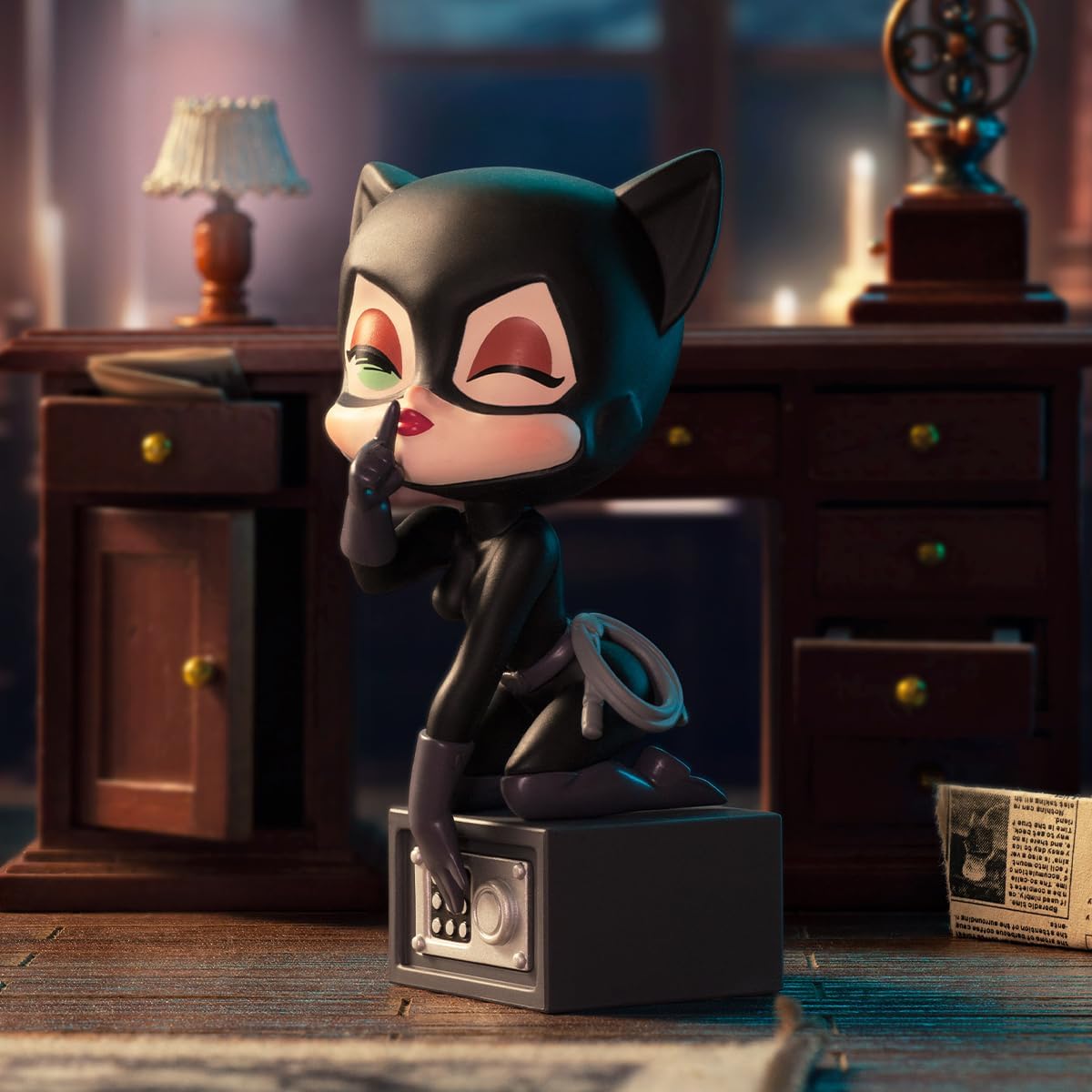 POPMART DC GOTHAM CITY Series (Piece) Popmart Plush Toy Blind Box Figure, Plastic Model, Premium Toy, PVC, Soft Vinyl, Original Characters, Birthday Gift