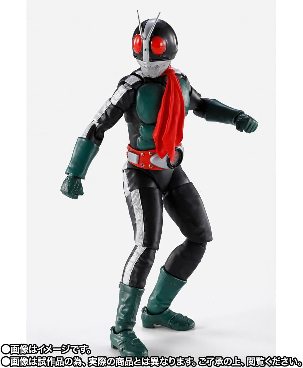 Tamashi Nations S.H Figuarts (True Bone Carving Manufacturing Method) Kamen Rider Old No. 2 (Kamen Rider vs. Shocker Version), Approx. 5.7 inches (145 mm), PVC, ABS & Fabric, Pre-painted Action Figure