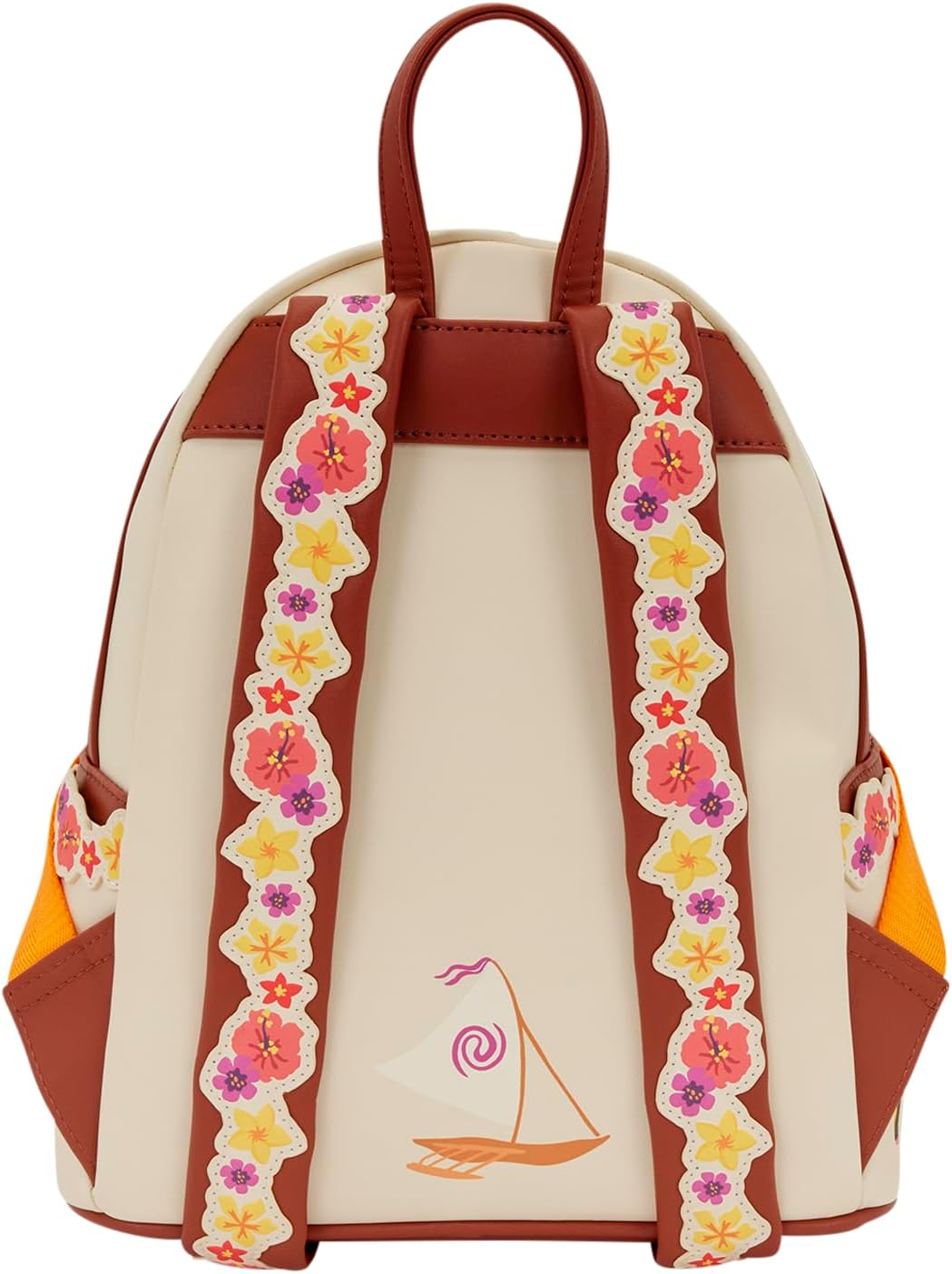 Loungefly Disney: Moana - Pua & Heihei - Floral Live Action - Mini mochila con compartimentos grandes - Ideal para niños y adultos - Bolsas coleccionables