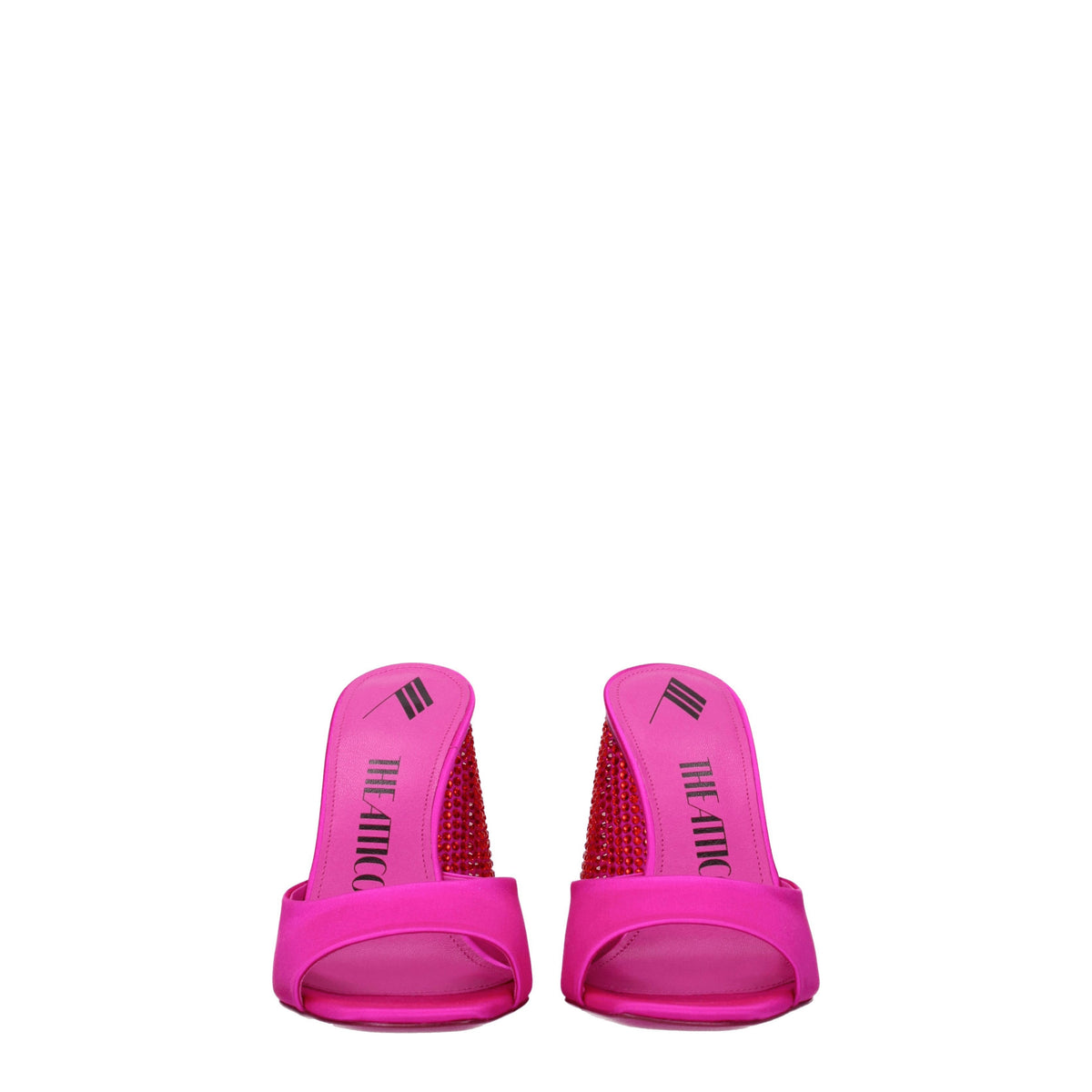 The ペントハウスサンダルluz Womens Satin Fuxia/Red - Image 4