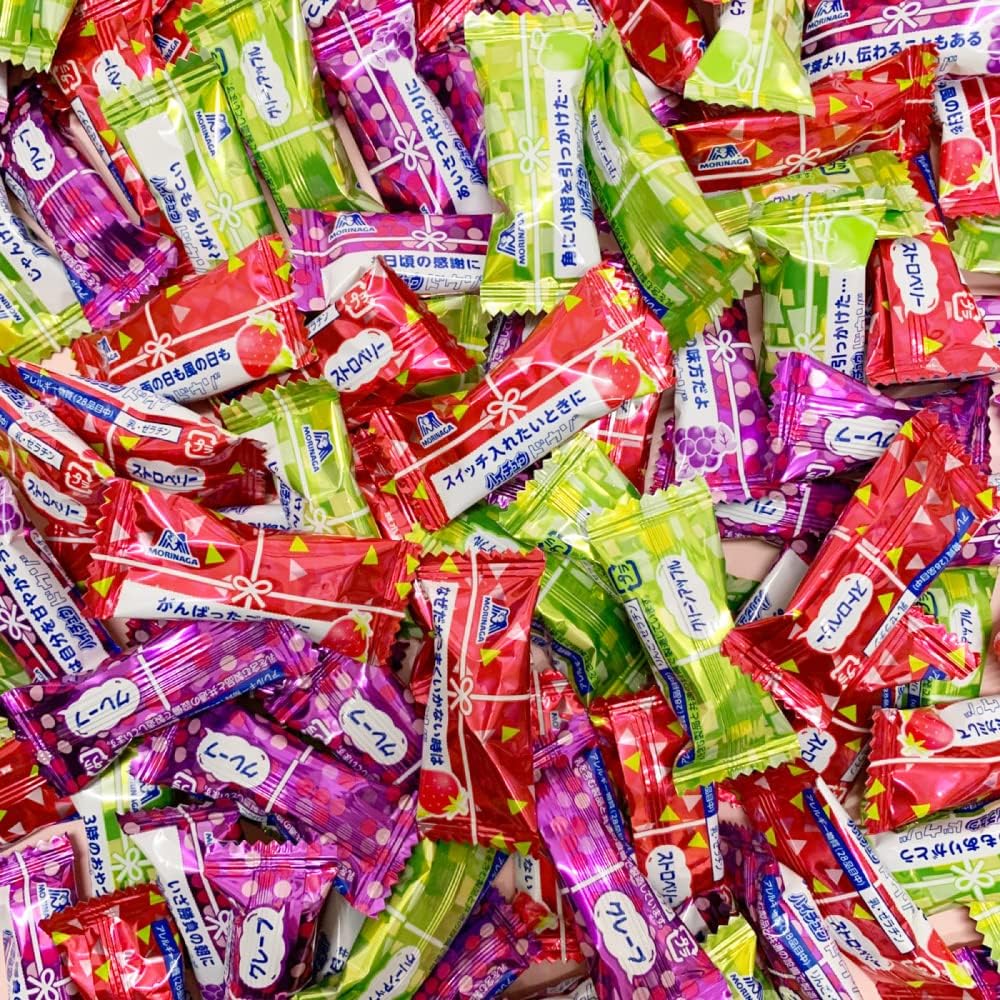 Morinaga Haichu Mini Assorted 100pcs Gift Box Large Capacity Chewing Gum Assortment