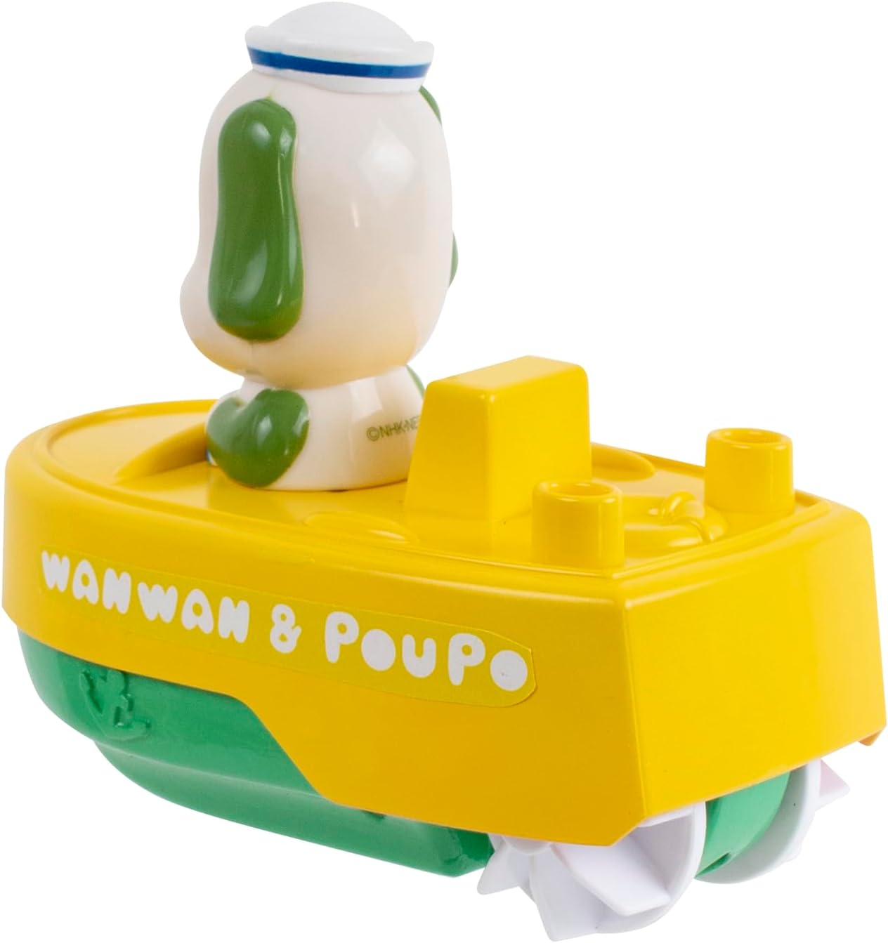 Maruka 196911 Inai Nai Nagana! Wanwan Puka Puka Boat, Toy, Bath, 1.5 Years Old and Amphibious