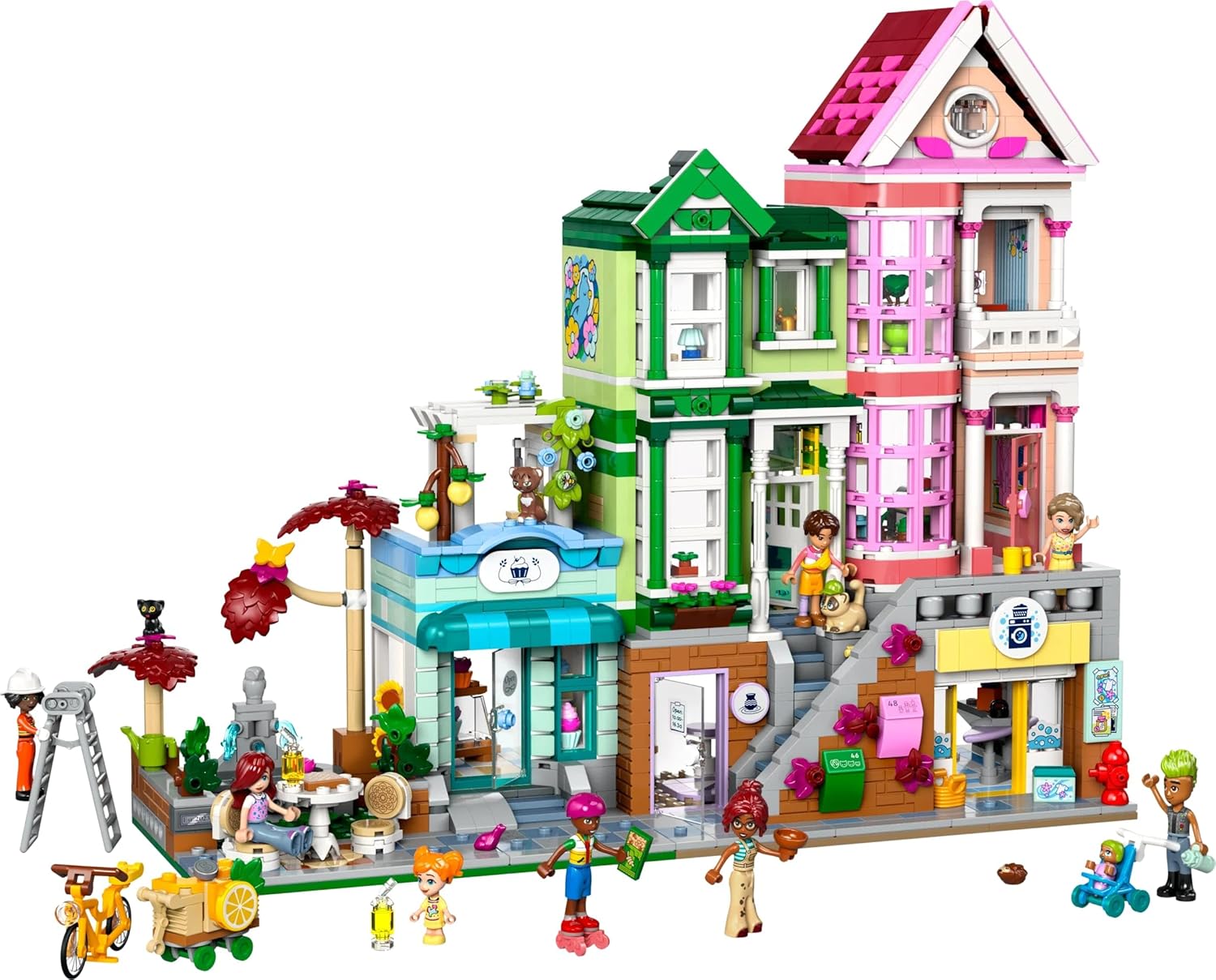 LEGO Friends 42670 Heart Lake City Apartments and Shops, Toys, Birthday Presents, Blocks, Girls, Boys, Children, 12, 13, 14, Elementary School Students, Pretend Play, Pretend Play