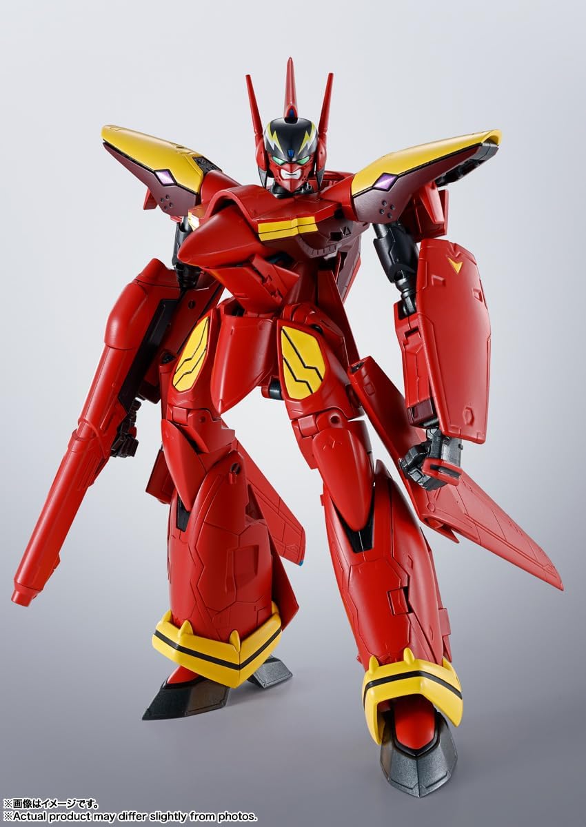 HI-METAL R Macross 7 VF-19 Kai Fire Valkyrie, Approx. 5.9 inches (150 mm), PVC & ABS & Die Cast Pre-painted Action Figure