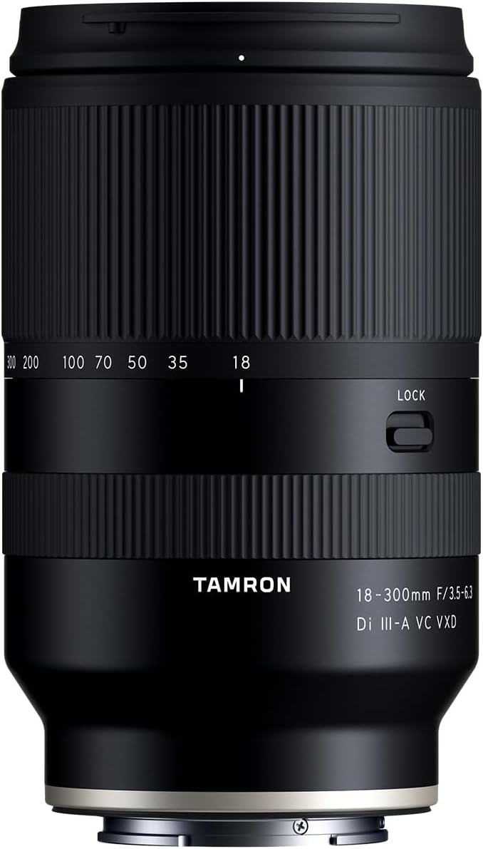 Tamron 18-300mm F/3.5-6.3 Di III-A VC VXD Lens for Sony E APS-C Mirrorless Cameras (Black)