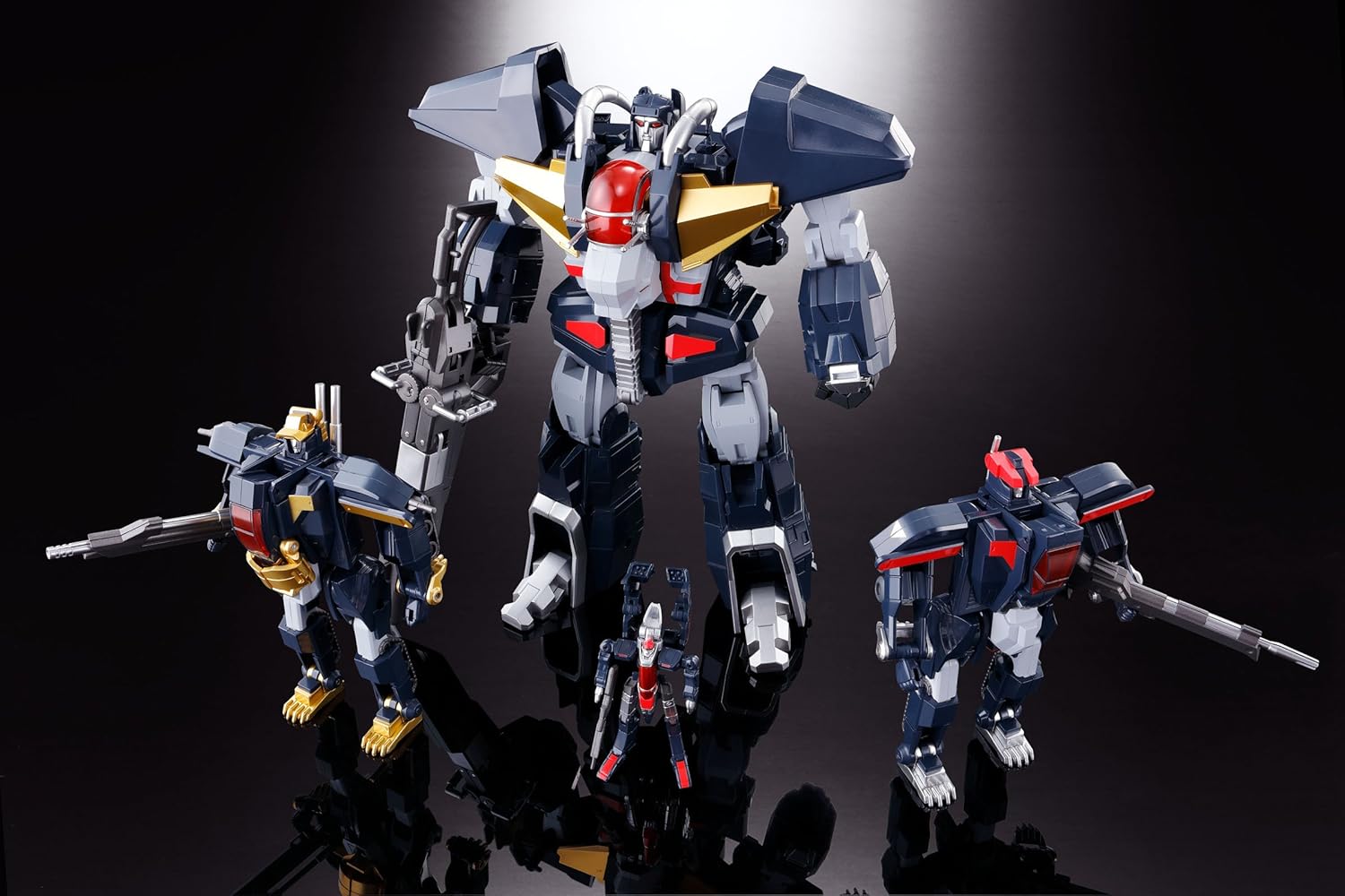 Chogokin Tamashii Dancouga – Super Beast Machine God GX-13R Dancouga (Renewal Version) Approx. 9.8 Inches (250mm) ABS&Die-Cast&PVC Painted Action Figure