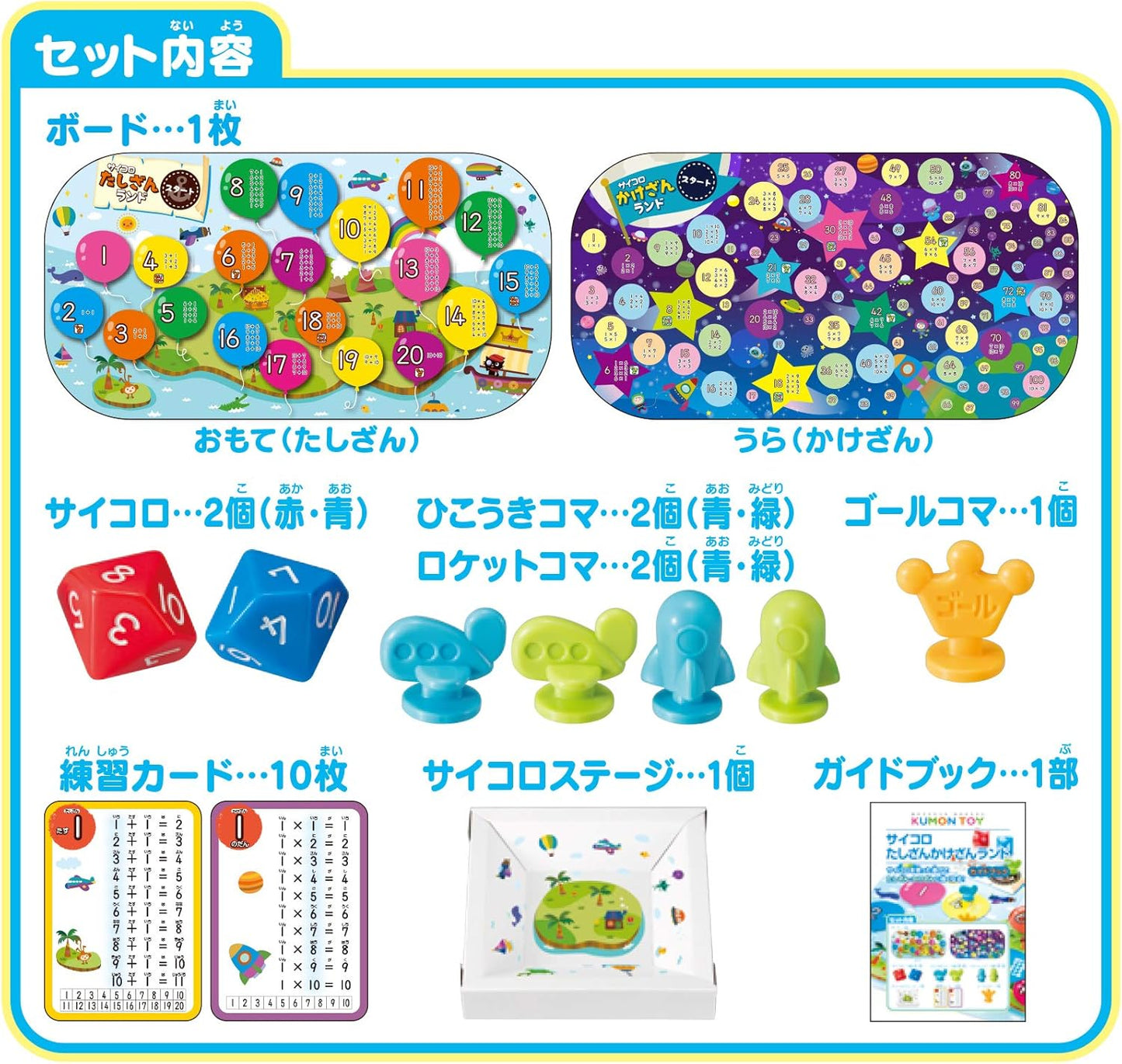Kumon Publishing Dice Addition/Multiplication Land