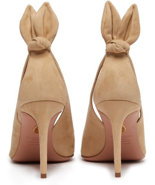 AQUAZZURA bow tie 85 パンプス - Image 4