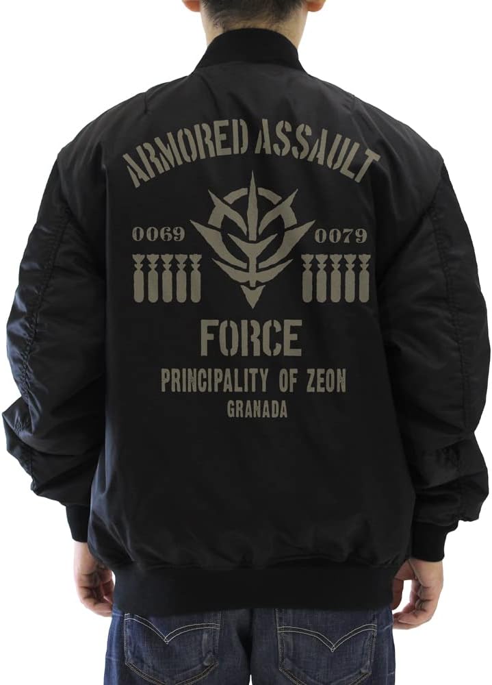 COSPA Mobile Suit Gundam Zion Assault Mobile Army MA-1 Jacket Black L Size