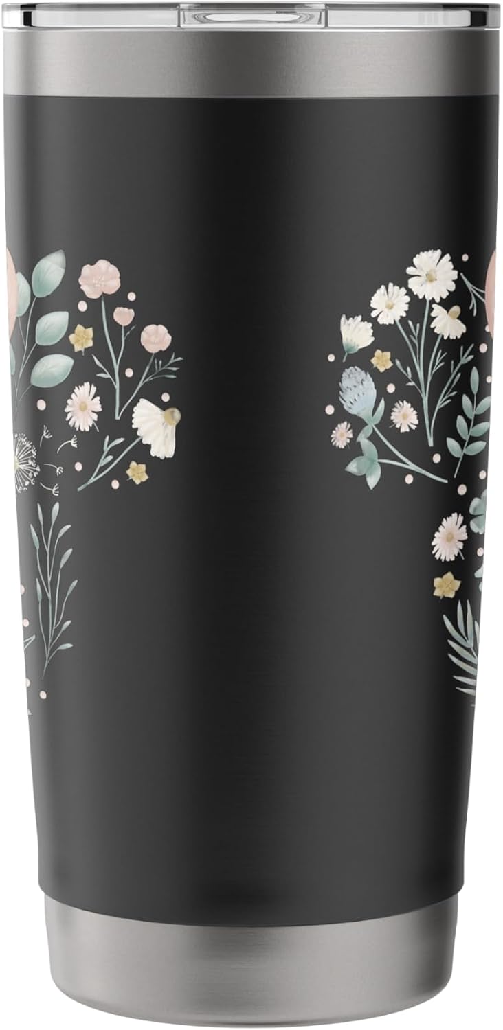 Disney Minnie Mouse Icon Spring Flowers - Vaso aislado de acero inoxidable