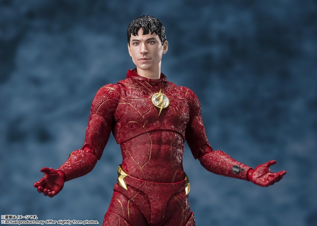 S.H. Figuarts Flash (The Flash), Approx. 5.9 inches (150 mm), PVC & ABS, Pre-painted Action Figure