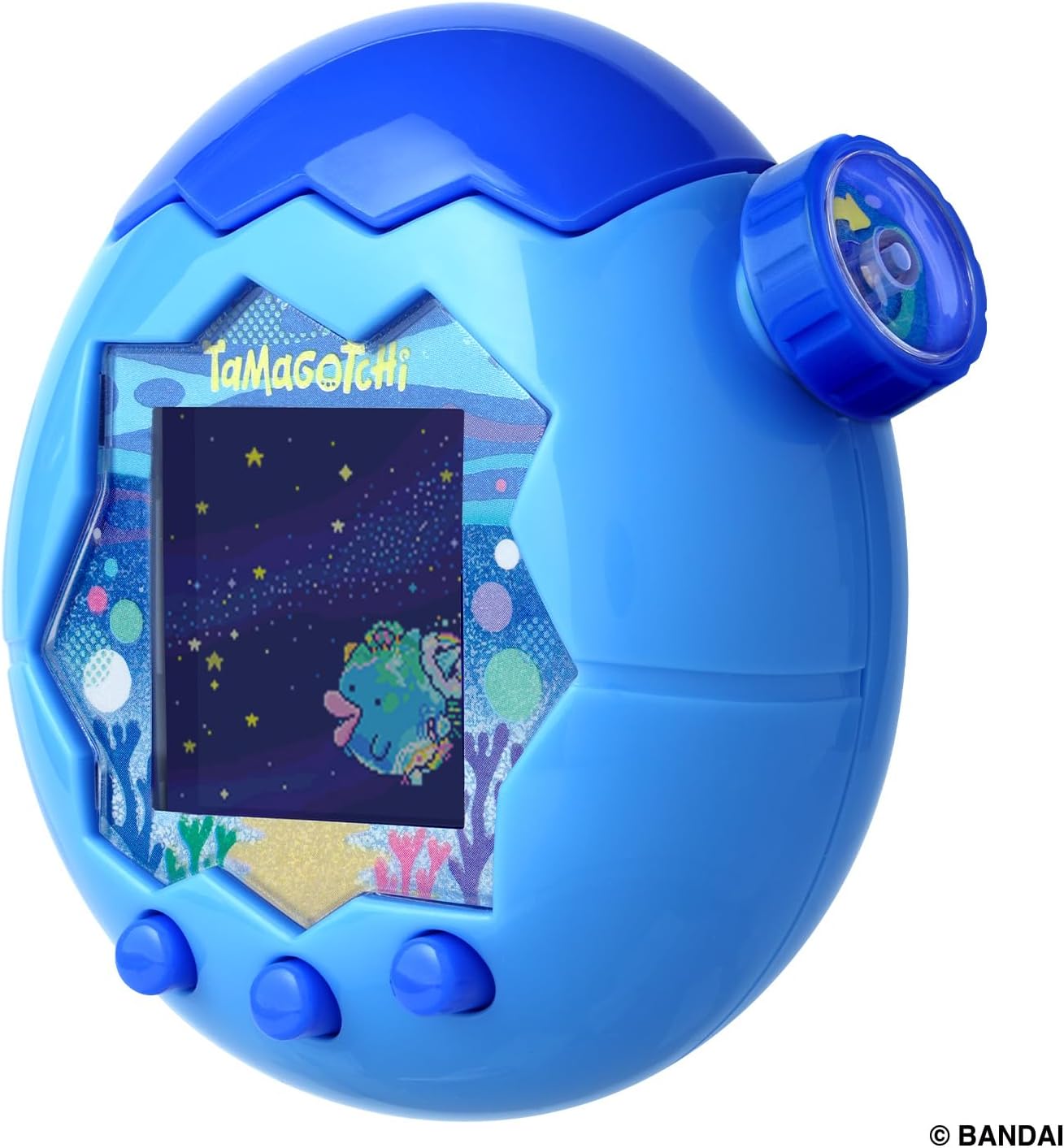 BANDAI Tamagotchi Paradise - Blue Water (Bonus: Exclusive "Tama Lab Sticker: Tokipacchi" & "Tama Lab Sticker: Ahoropacchi") Suitable for ages 6 and up Tamagotchi Paradise