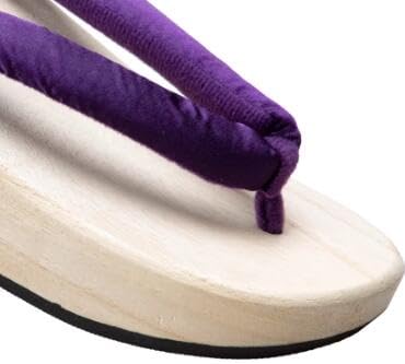 Japanese Clogs, Slippers, Women's Clogs, White Wood, Thick Soles, Summer, Ladies, Yukata Geta, Japanese Clothes, Accessories, Multicolor, Easy to Wear, Rubber Included, Summer