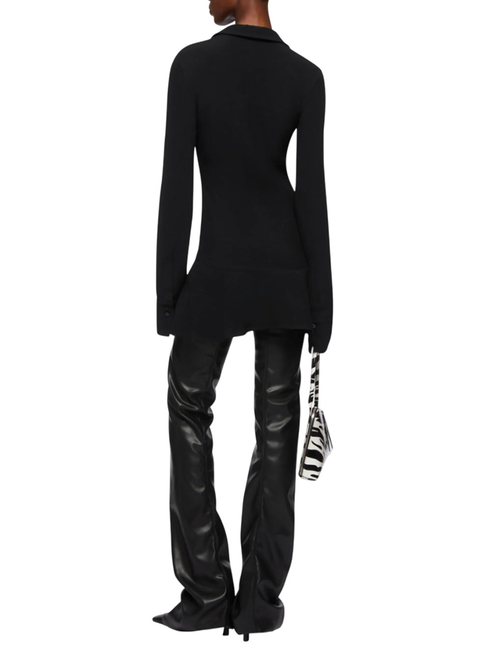 The Atticoブラックミニドレス - Image 4