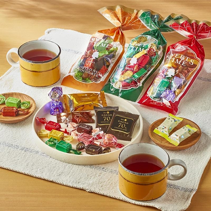 Merry Chocolate, Strawberry Cacao, 1 Px3 Bags, Chocolate, Individually Packaged, Petite Gift, No Liquor, Petite Gift, Thank You