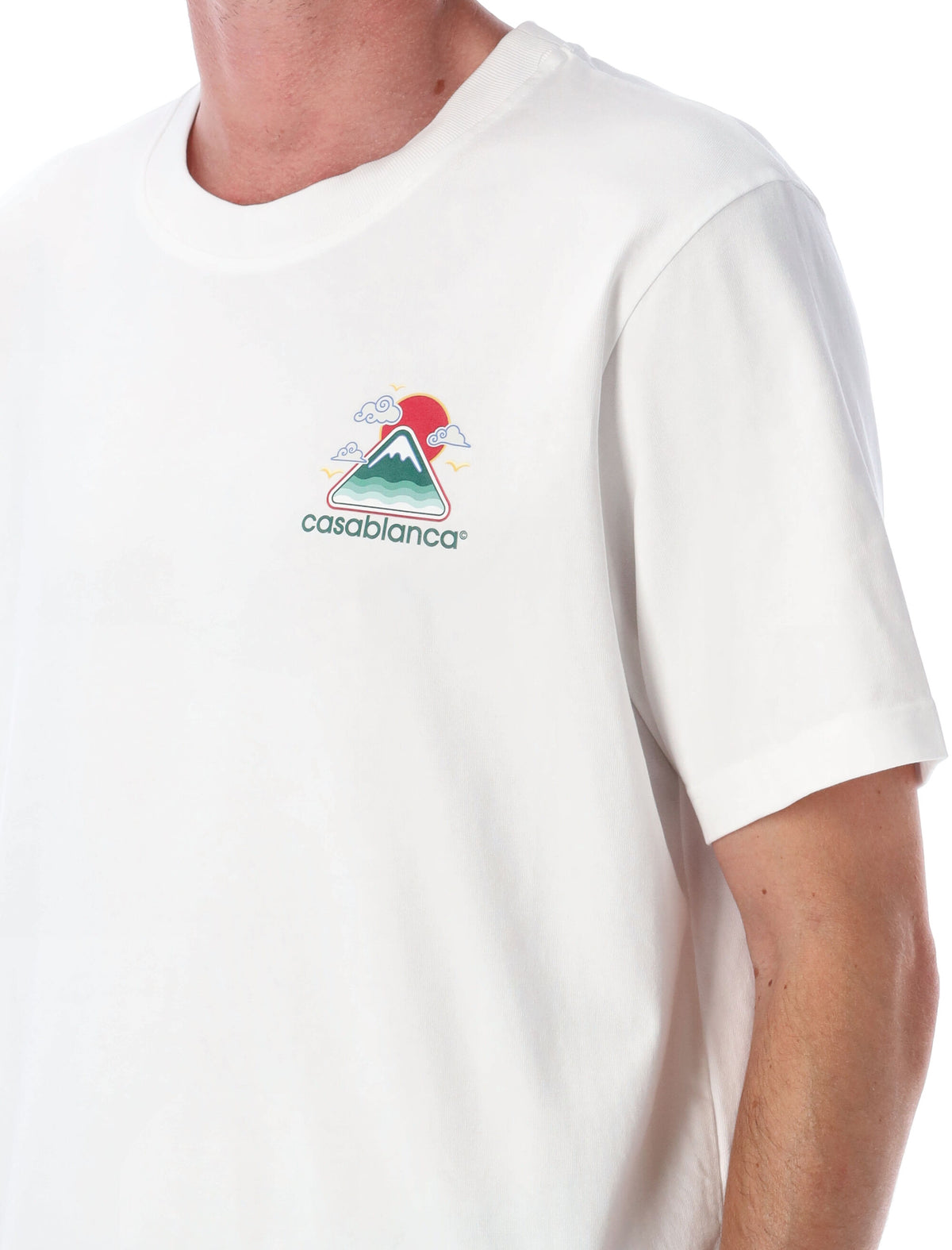 Casablanca カサブランカTシャツとポロスホワイト - Image 4