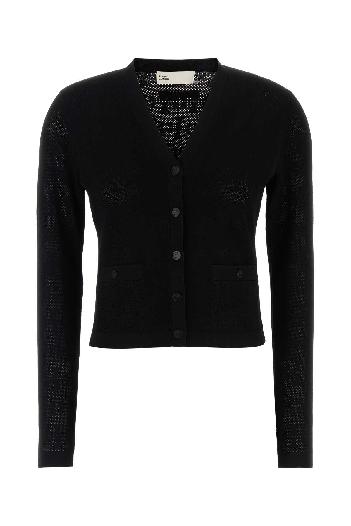 Tory Tory Burch Black Viscose Blend Cardigan - Image 4