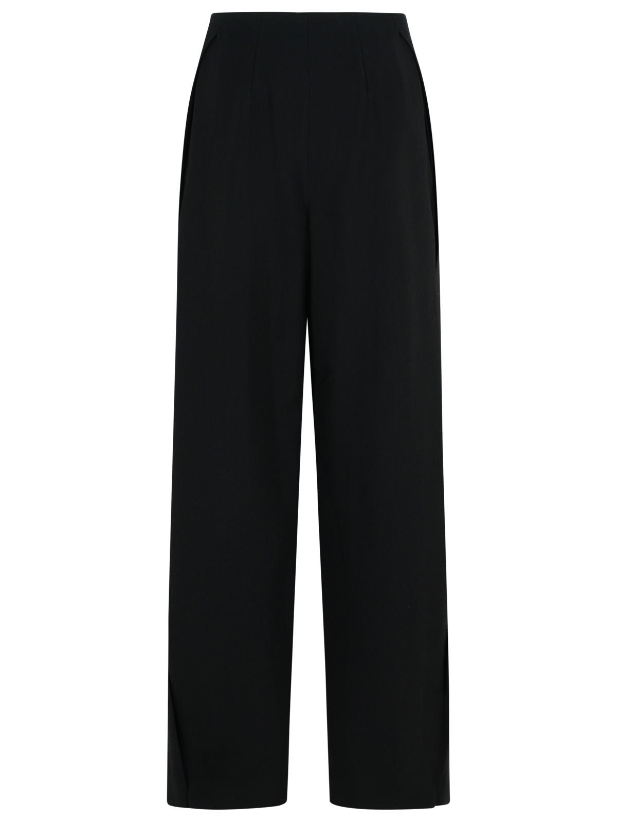 Sportmax Sportmax 'Adelchi'ブラックビスコースパンツ - Image 4