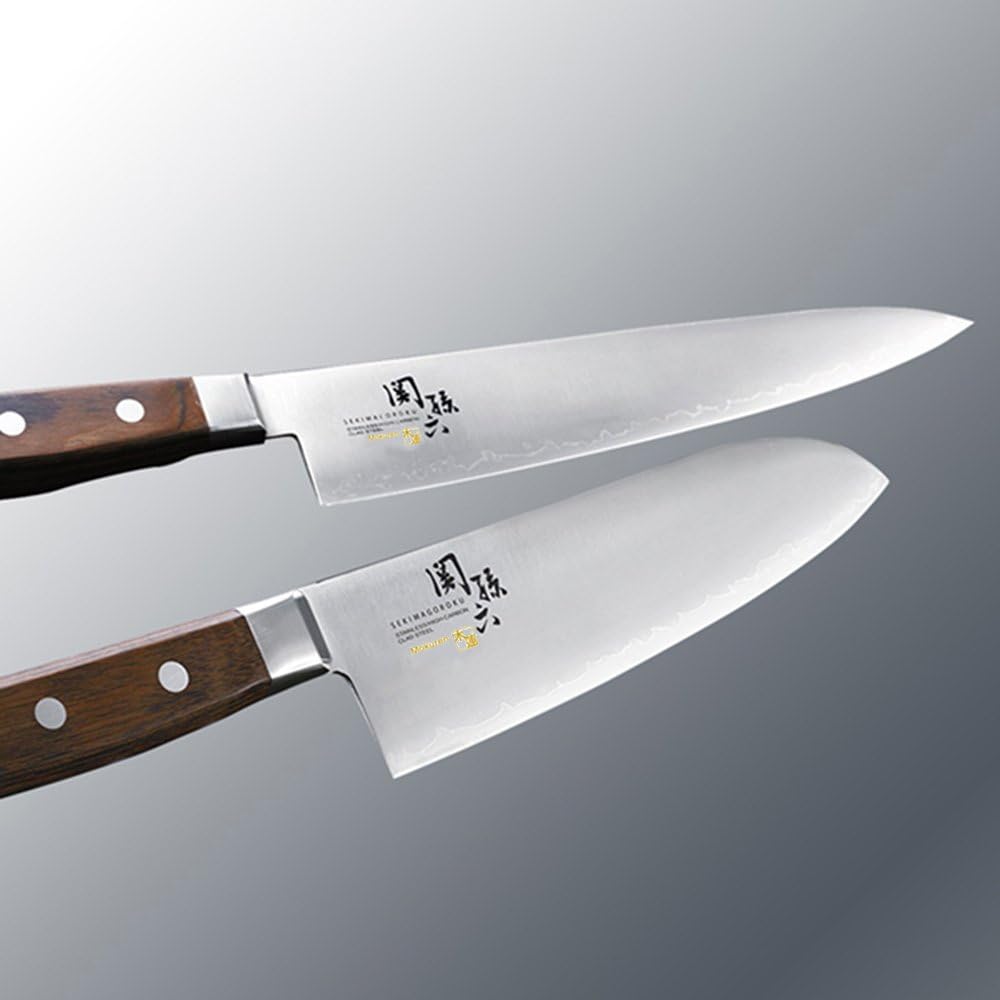 KAI Santoku Knife, Seki Magoroku, Magnolia, 6.5 inches (165 mm), Made in Japan, AE5156