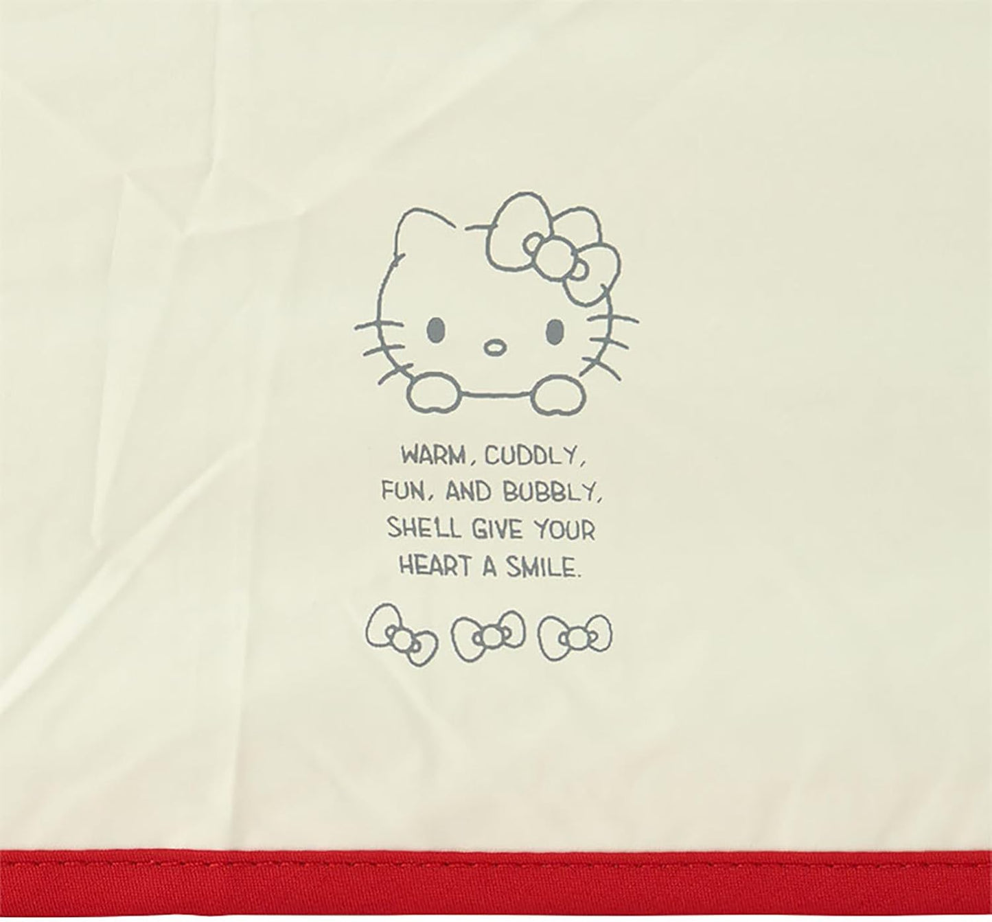Sanrio 297780 Hello Kitty Folding Umbrella, 100% Polyester, UV Reduction, Over 99.9% Shading Rate, Water Repellent Treatment