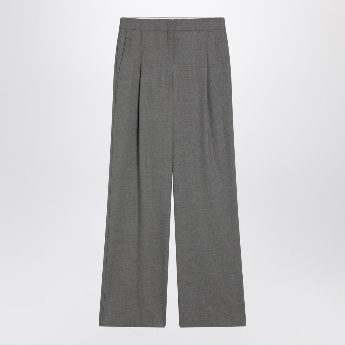 Loulou Loulou Studioワイドグレーウールパンツ - Image 4