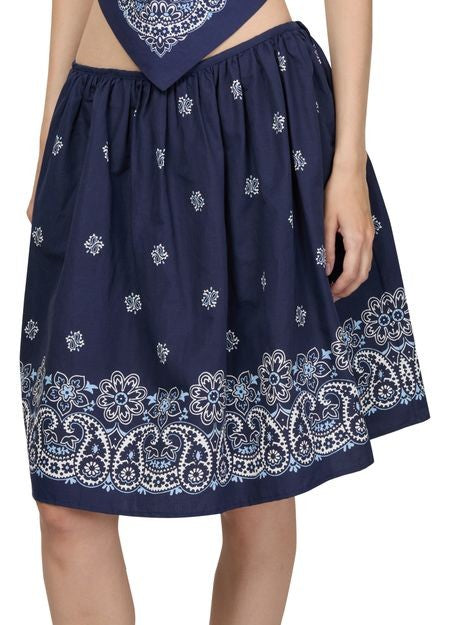 MIU MIU Bandana midi skirt - Image 4
