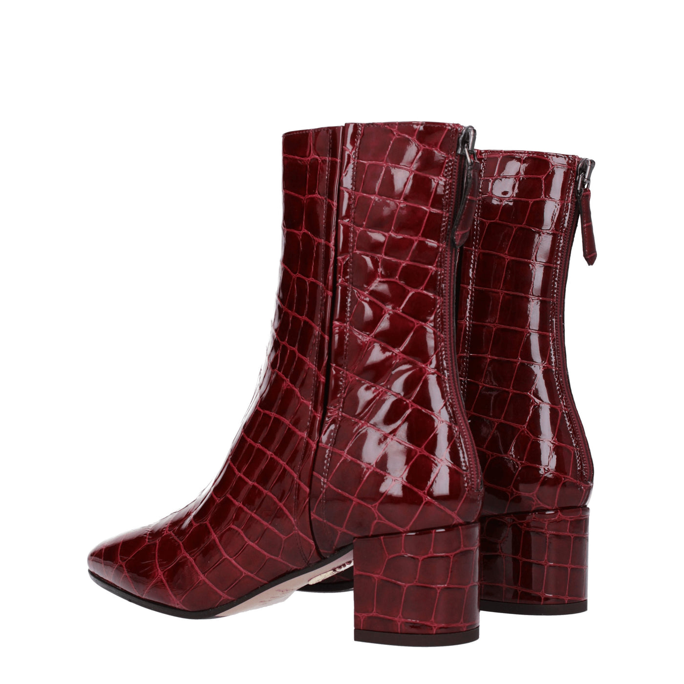 Aquazzura Groove Boots Women Skin Red/Eggplant - Image 4
