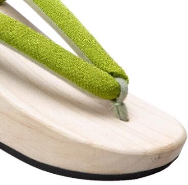 Japanese Clogs, Slippers, Women's Clogs, White Wood, Thick Soles, Summer, Ladies, Yukata Geta, Japanese Clothes, Accessories, Multicolor, Easy to Wear, Rubber Included, Summer